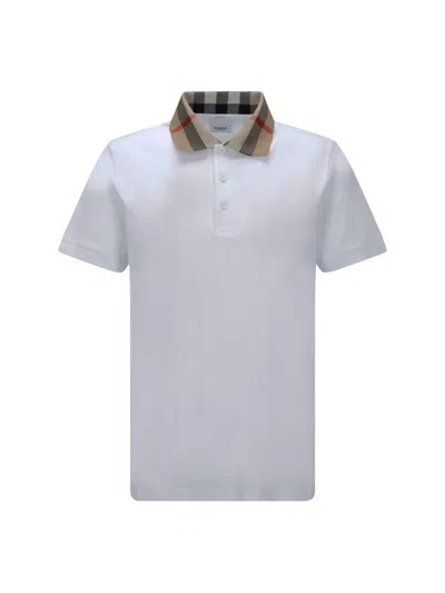 Burberry Polo Shirts In White