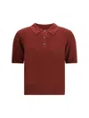 Burberry Lightweight Wool Polo Shirt With Check Knit