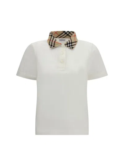Burberry Polo Shirts In White