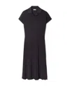 Burberry Polo-style Midi Dress In Black