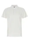 Burberry Men Logo Embroidery Polo Shirt In White