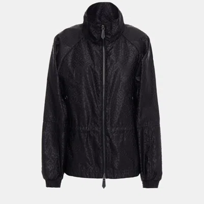 Pre-owned Burberry Polyamid Casual Jackets Uk 10 In Black