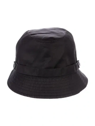 Pre-owned Burberry Polyester Bucket Hat In Black