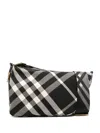 Burberry Checked Shield Messenger Crossbody Bag With Golden Details