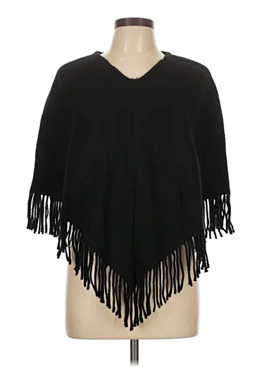 Pre-owned Burberry Poncho In Black