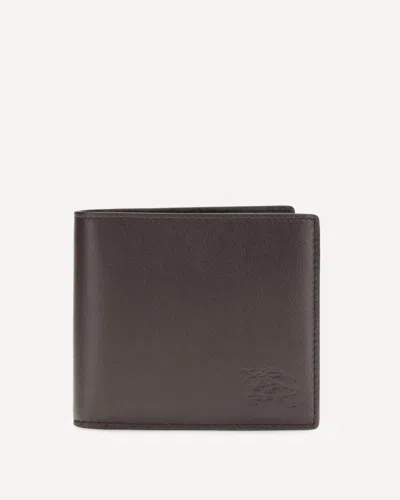 Burberry Men Pop Check Wallet In Brown