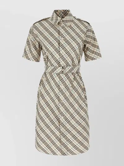 ワンピース BURBERRY EMBROIDERED POPLIN SHIRT DRESS Burberry Embroidered poplin shirt dress | gebnegozionline