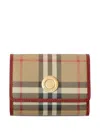 Burberry Small Check Book Wallet In Multi