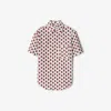 Burberry Postbox Cotton Silk Shirt In Chalk