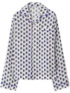 Burberry Postbox Silk Pyjama Shirt In Neutrals