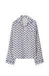 Burberry Postbox Silk Pyjama Shirt In Knight