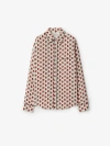 Burberry Silk Postbox Shirt In Chalk