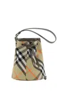 Burberry Women Embroidered Canvas Bucket Bag
