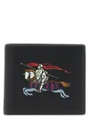 Burberry Ekd Leather Bifold Wallet In Black