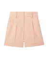 Burberry Pressed-crease Tailored Shorts In Pink