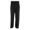 Burberry Pressed Front Wool Trousers In Blue/black