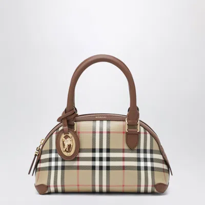Burberry Primrose Mini Top-handle Bag In Archive Beige In Multi