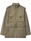 Burberry Prince Of Wales Check Jacket In Neutrals