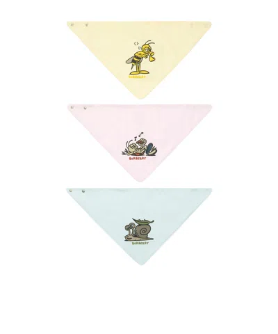 Burberry Print-motif Bib (set Of 3) In Multicolor