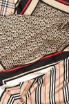 Burberry Print Silk Scarf In Brown
