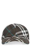 Burberry Men's Ekd Check Baseball Cap In Black