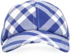 Burberry Check Wool-blend Baseball Cap In White