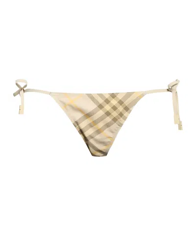 Burberry Printed Bikini Bottom In Neutral