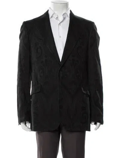 Pre-owned Burberry Printed Blazer In Black
