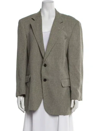 Pre-owned Burberry Printed Blazer In Neutral