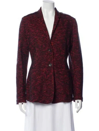 Pre-owned Burberry Printed Blazer In Red