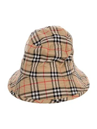 Pre-owned Burberry Printed Bucket Hat In Neutral