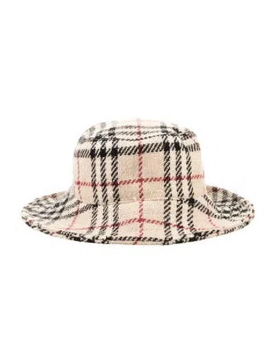 Pre-owned Burberry Printed Bucket Hat In Neutrals