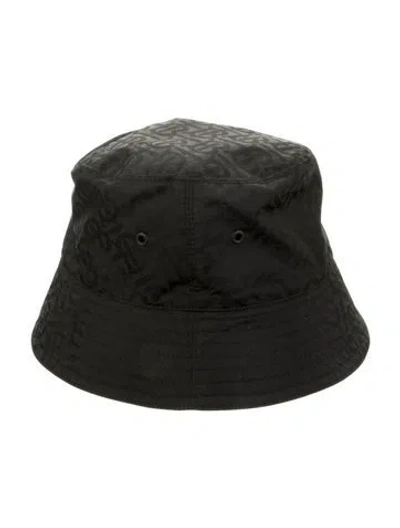 Pre-owned Burberry Printed Bucket Hat W/tags In Black