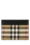 Burberry Men Printed Canvas Card Holder