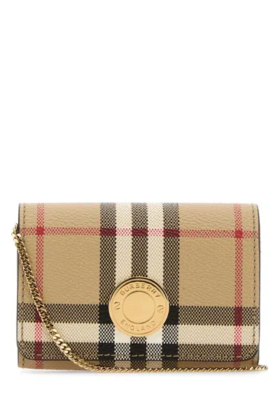 Burberry Printed Canvas Card Holder In Abvintagecheck