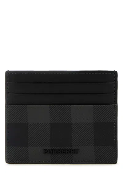 Burberry Men Printed Canvas Card Holder In Red