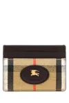 Burberry Printed Canvas Card Holder In Blue
