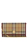 Burberry Printed Canvas Check Mini Wallet In Checked
