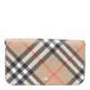 Burberry Printed Canvas Check Wallet