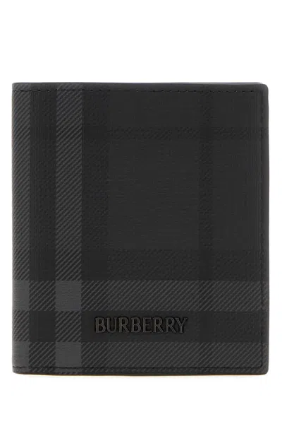 Burberry Printed Canvas City Wallet In Black