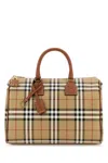 Burberry Women Printed Canvas Medium Check Handbag