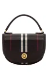 Burberry Printed Canvas Mini Highlands Handbag In Brown