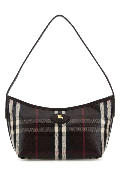 Burberry Printed Canvas Mini Highlands Shoulder Bag In Multi