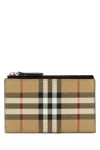 Burberry Printed Canvas Mini Wallet In Multi