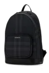 Burberry Technical Fabric Backpack Rocco In Charcoal