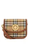 Burberry Woman Printed Canvas Small Elizabeth Shoulder Bag In Vntgchkbriarbrown