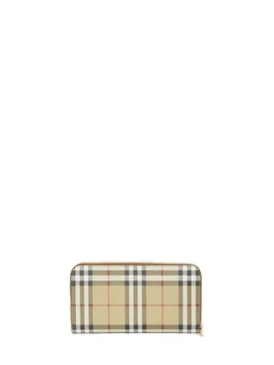 Burberry Printed Canvas Wallet In Neutral