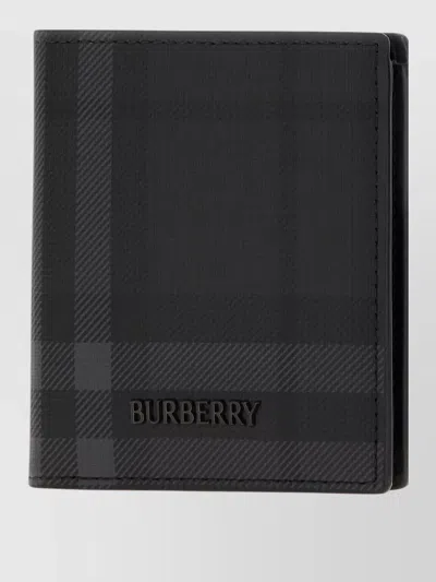 Burberry Printed Canvas City Wallet In Black
