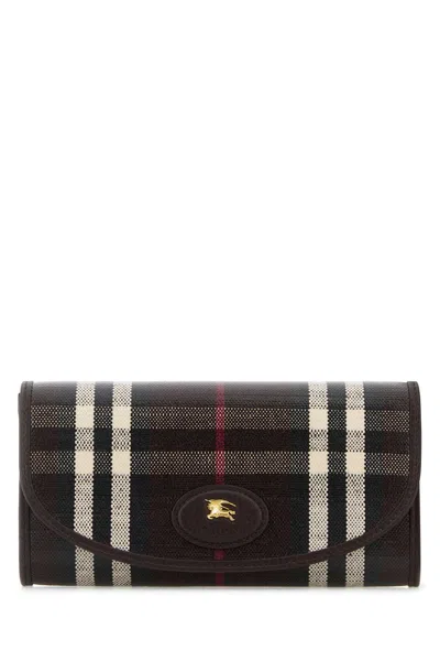 BURBERRY PRINTED CANVAS WALLET