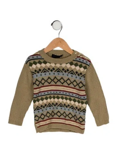 Pre-owned Burberry Babies' Printed Crewneck Sweater In Neutral